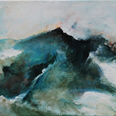 Nebel III, 2012, Acryl auf Leinwand, 30x40cm