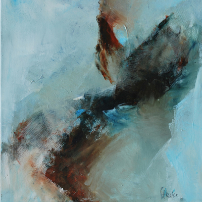Nebel IV, 2012, Acryl auf Leinwand, 50x50cm