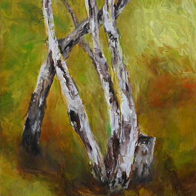 Betula I, 2023/24, acrylic on canvas, 39.4 x 47.2 inch