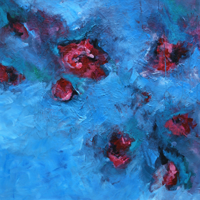 flower power III, 2012, acrylic on canvas, 70x70cm