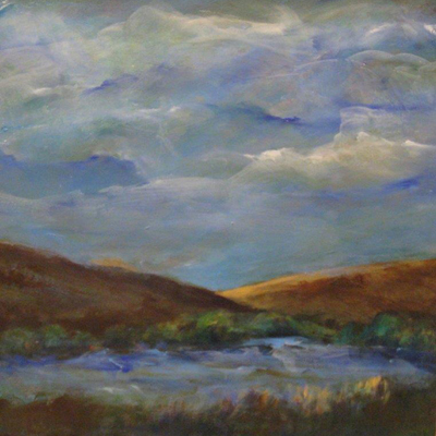 beautiful evening, 2007, oil on paper, 36x36cm