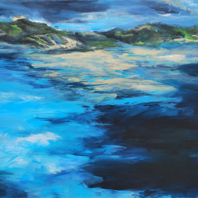Bay of Islands, 2014, Acryl auf Leinwand, 100x140cm