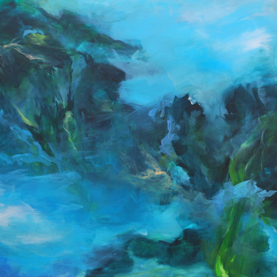Unterwasser, 2012, Acryl auf Leinwand, 100x140cm