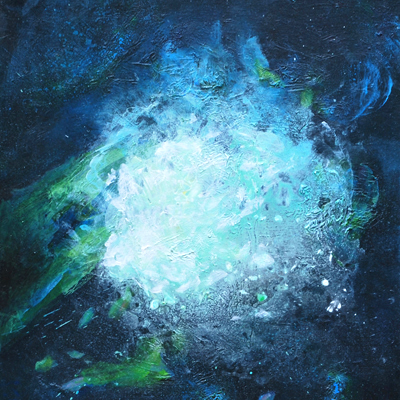 Plankton II, 2016, Acryl auf Leinwand, 60x50cm