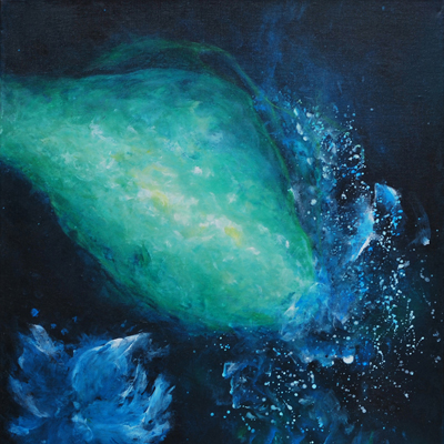 Plankton IV, 2016, Acryl auf Leinwand, 60x50cm