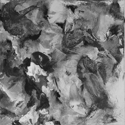 Abstrakt II II, 2017, Acryl auf Leinwand, 50x50cm
