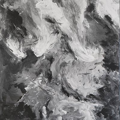 Abstrakt II VI, 2017, Acryl auf Leinwand, 150x50cm